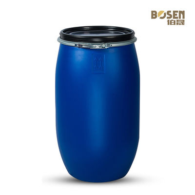 Silindirik 120L Su Varil HDPE Plastik Mavi Varil Katı Sıvı