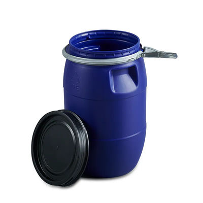 OEM / ODM Açık Kafa Plastik Varil HDPE Plastik Kova Mavi Alkali Dirençli