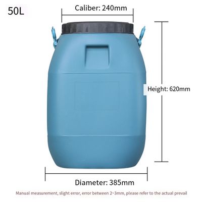 Kimya Endüstrisi ISO9001 İçin Yeniden Kullanılabilir HDPE 50 Litre Plastik Varil