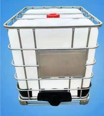 Kare 1000 Litre IBC Depolama Tankları Paslanmaz Çelik Palet Sıvı Kabı
