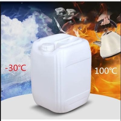 Sıvı Gıda İçin Beyaz Sabotaj Kanıtlı Vida Kapaklı Sürahi Kabı 25 Litrelik Kare