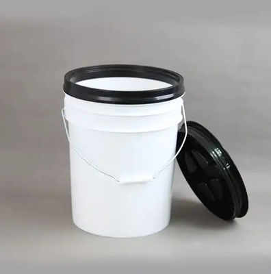 1.4mm Kalınlık 20L Plastik Boya Kovası Vidalı Gama Mühür Kapaklı ve Metal Saplı