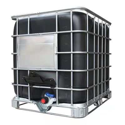 1000 litrelik IBC Galvanizli Çelik Dış Kafes ve Siyah İç Konteyner Kimya Endüstrisi için
