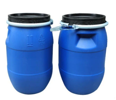 Mavi Üstü Açık HDPE Varil Silindir 50 Litre Plastik Varil ODM