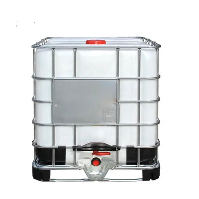 İstiflenebilir IBC Kimyasal Konteyner 1000L IBC Plastik Tote Beyaz