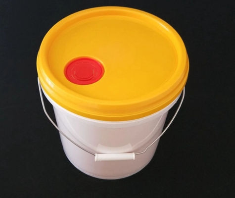 HDPE Plastik Boya Kovası Yuvarlak Kapalı Plastik Su Kovası Kapaklı Saplı