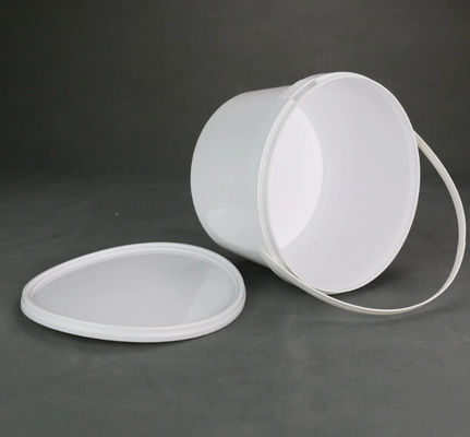 1L Gıda Saklama Davul Kovası HDPE Şeffaf Kapaklı Saplı