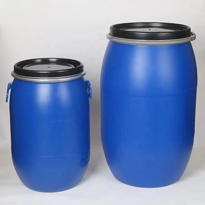 220L HDPE Plastik Konteyner Üstü Açık Mavi Plastik 55 Galon Davul OEM