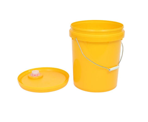 20L Plastik 20 Litre Boya Kovası Silindirik Depolama İçin Kalınlaştırılmış