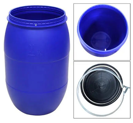 Mavi Plastik HDPE Gıda Depolama Davul Üstü Açık Varil Fıçı 394 * 880mm
