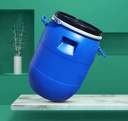 Açık Üst Kimyasal Fıçı 60L Demir Halka Fıçı Plastik Fabrikası Spot Tedarik